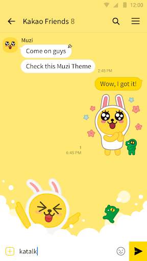 Muzi - KakaoTalk Theme 3 تصوير الشاشة