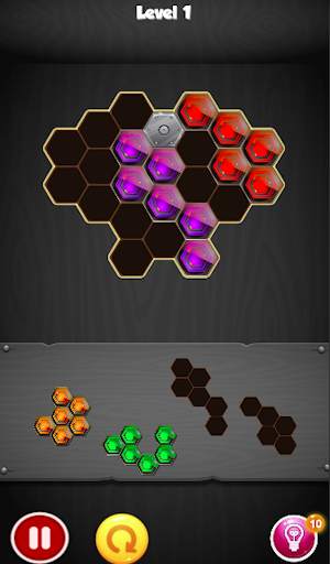 Hexa Block Puzzle King! screenshot 1