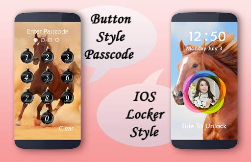Horse Lock Screen 1 تصوير الشاشة