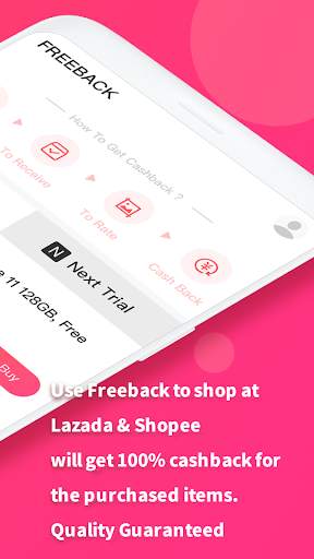Freeback - Free shopping  at Lazada,Shopee screenshot 3