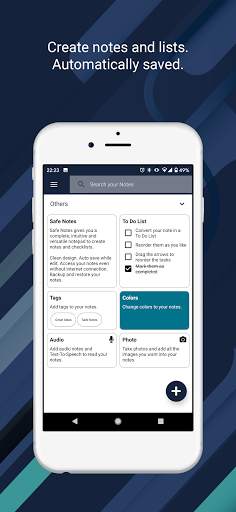 Safe Notes - Protect your notes, list, audio screenshot 3