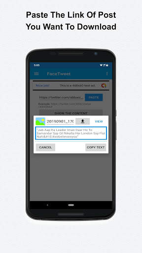 FACETWEET - Download Social Media Posts screenshot 3