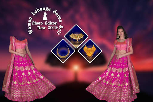 Women Lehenga photo Suit editor screenshot 5