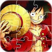 Anime Jigsaw Puzzles Games: Luffy Puzzle Anime logo