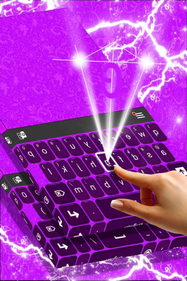 Purple Keyboard Theme screenshot 2