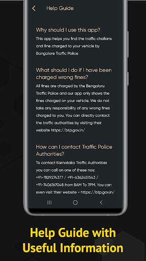 Bangalore Traffic: Check Fines screenshot 6