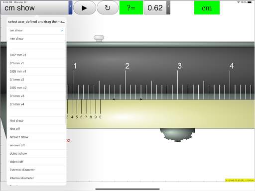 Vernier Calipers Simulator screenshot 13