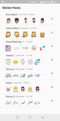 Arabic Stickers for Whatsapp - WAStickersApps screenshot 2