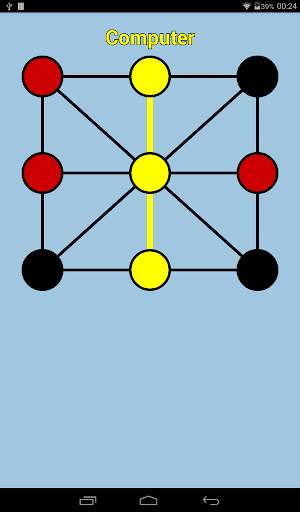 Three men's Morris (Three Games) screenshot 7