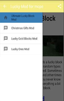 Lucky Mod for mcpe  screenshot 2