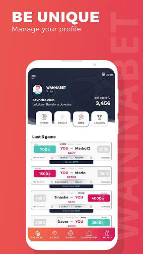 Wannabet - Bet 365 Days a Year With Your Friends screenshot 3
