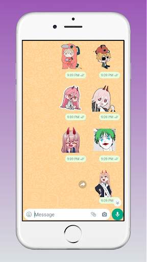Chainsaw Man stickers WA & TG screenshot 8