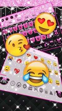 Glitter Minny theme keyboard 3 تصوير الشاشة