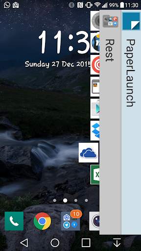 PaperLaunch: Side launcher screenshot 1