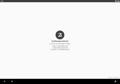 Z1 SecureMail Viewer screenshot 4