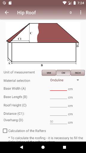 Calculation of roofs, of roof system, lathing screenshot 6