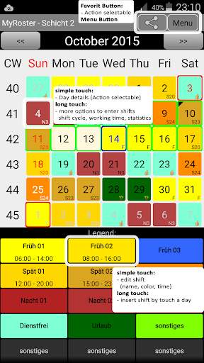 My Roster My Shift Plan screenshot 1