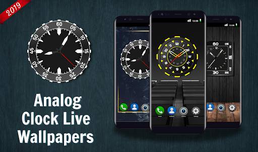 Analog Clock Live Wallpaper 2020 4K Backgrounds HD screenshot 1