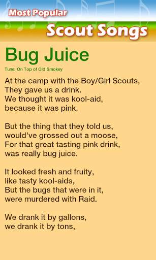 Songs for Boy Scouts screenshot 1