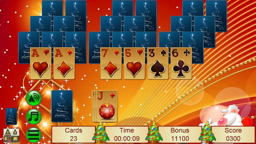 Xmas TriPeaks, card solitaire screenshot 4