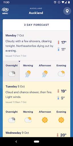 MetService NZ Weather screenshot 2