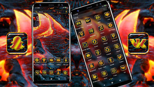 Melted Lava Theme Launcher screenshot 1