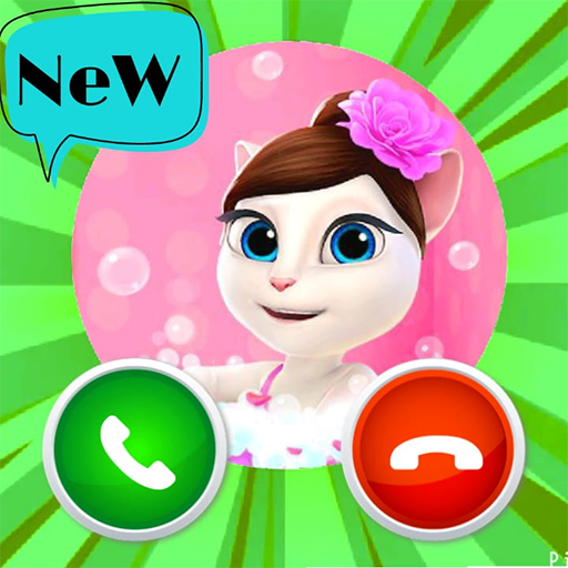 Call Cat Angela Fake Video Call icon