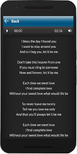 Greatest Love Songs Lyrics screenshot 3