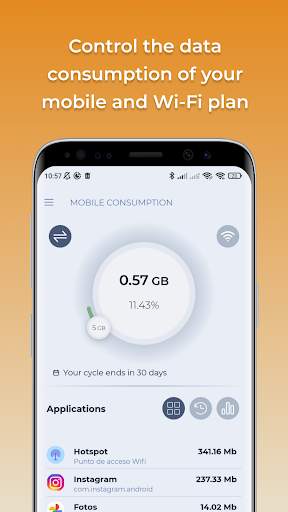 Mobile Data Consumption screenshot 1