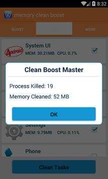 memory clean boost screenshot 4