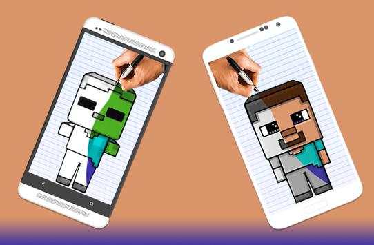 How to draw Minecraft Characters screenshot 4
