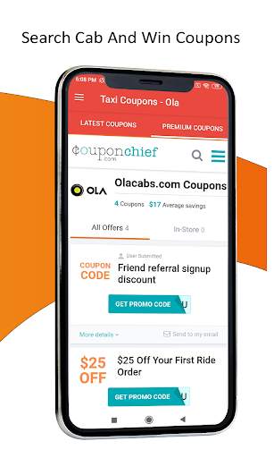 OLA Taxi and Auto Coupons screenshot 5