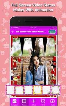 Full Screen Video Status Maker With Animation 2018 screenshot 3