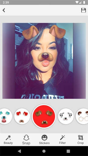 Sweet Snap Face Camera - Live Filter Selfie Edit screenshot 1