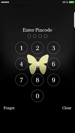 Cool Black Pin Lock Screen screenshot 2
