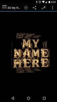 3D My Name Steampunk Fonts LWP screenshot 3