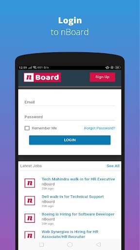 nBoard - Networking App for Students, job seekers. screenshot 4