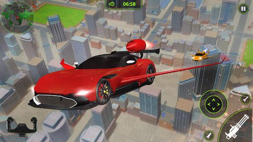 Flying Car Shooting- Real Car Flying Game screenshot 5