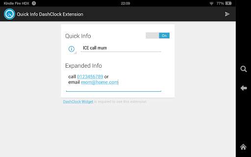 Quick Info DashClock Extension screenshot 9