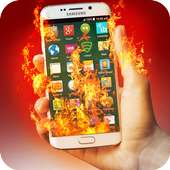 Screen On Fire Prank icon
