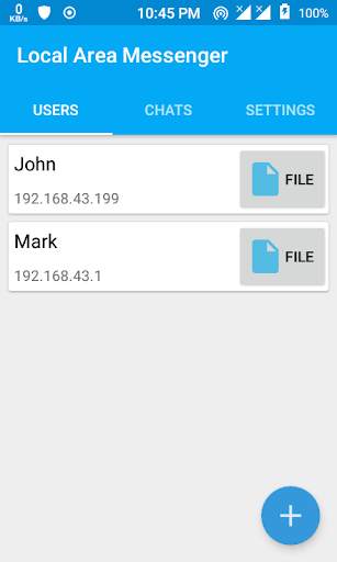 LAN Messenger - P2P Offline Chat and File Sharing screenshot 1