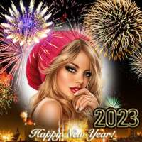 New year photo frame 2023