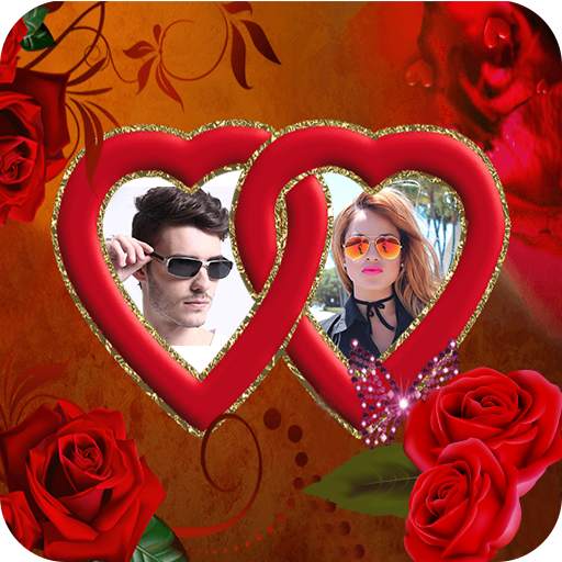 Love Heart Dual Photo Frame 1.4