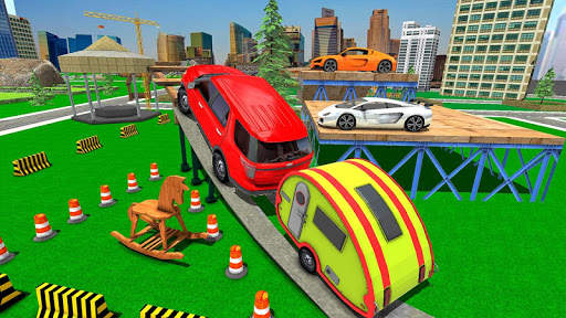 Camper Van Parking Trailer Cruiser Car Driving screenshot 1