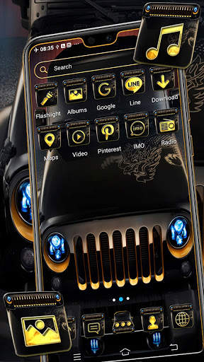 Black Jeep Launcher Theme screenshot 3