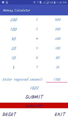 Money Calculator स्क्रीनशॉट 3