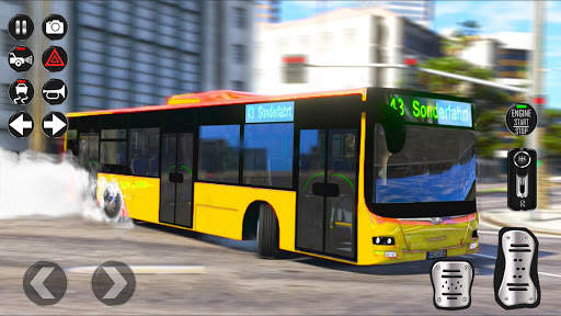 Usa Bus Simulator 2021 Coach Bus Driving Car Games screenshot 2