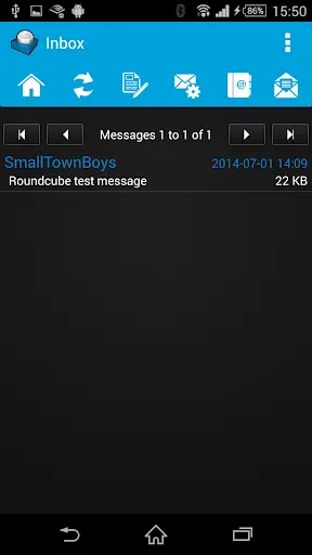 Roundcube Webmail screenshot 1