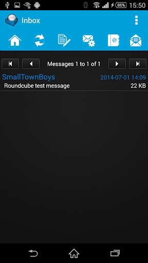 Roundcube Webmail screenshot 1
