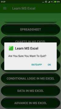 Learn MS Excel screenshot 8